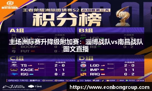 主场洲际赛升降级附加赛：淄博战队vs南昌战队图文直播